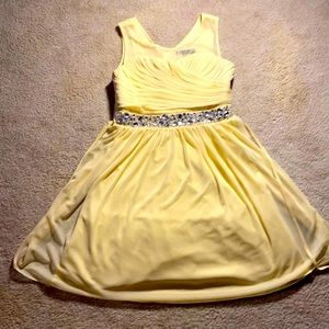 Yellow Jewled Dress